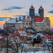 Quedlinburger Schloss im Winter