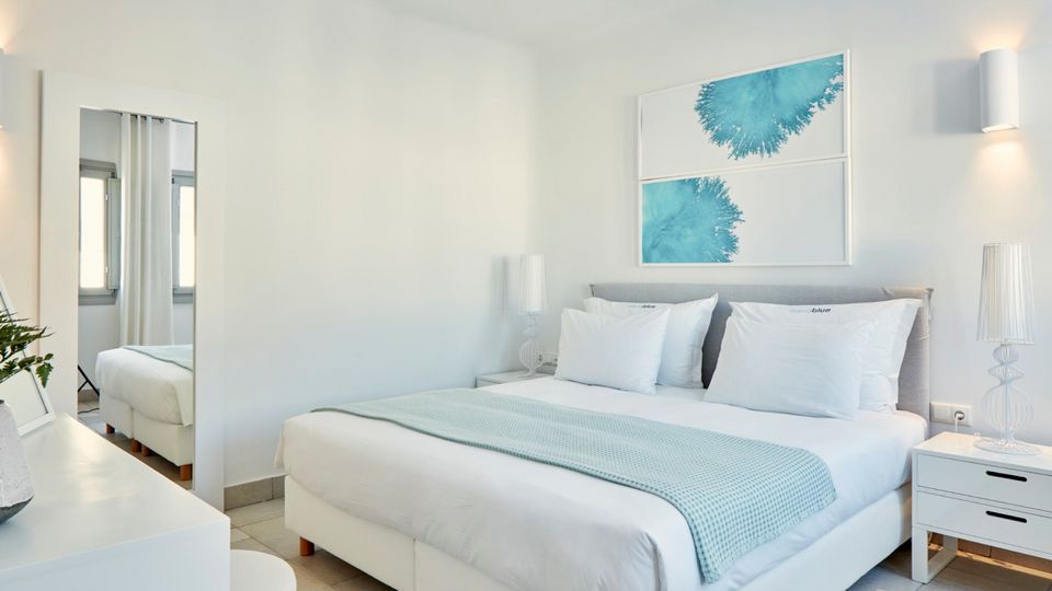 Aqua Blue Schlafzimmer