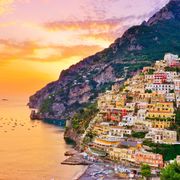 Positano bei Sonnenuntergang