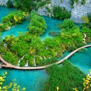 Wanderweg im Plitvicer Nationalpark 