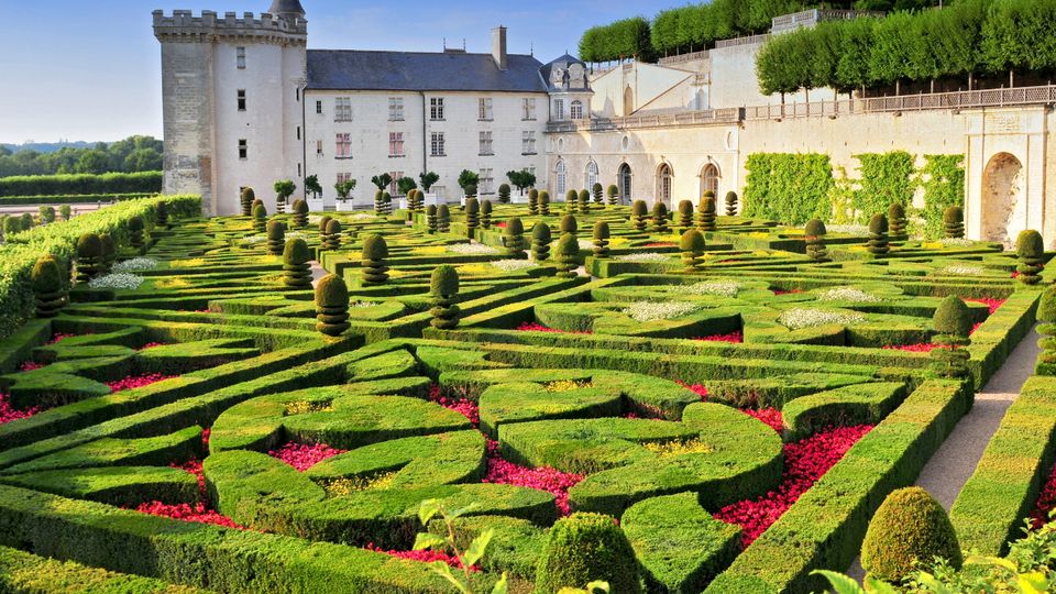 Villandry Castle mit Garten