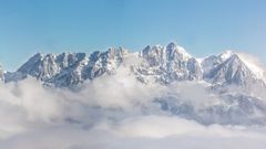 Winterpanorama: Berge in Tirol