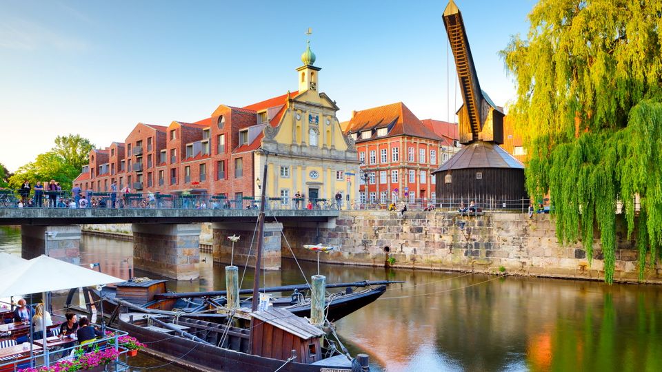 Lüneburg, An der Ilmenau am Hafen