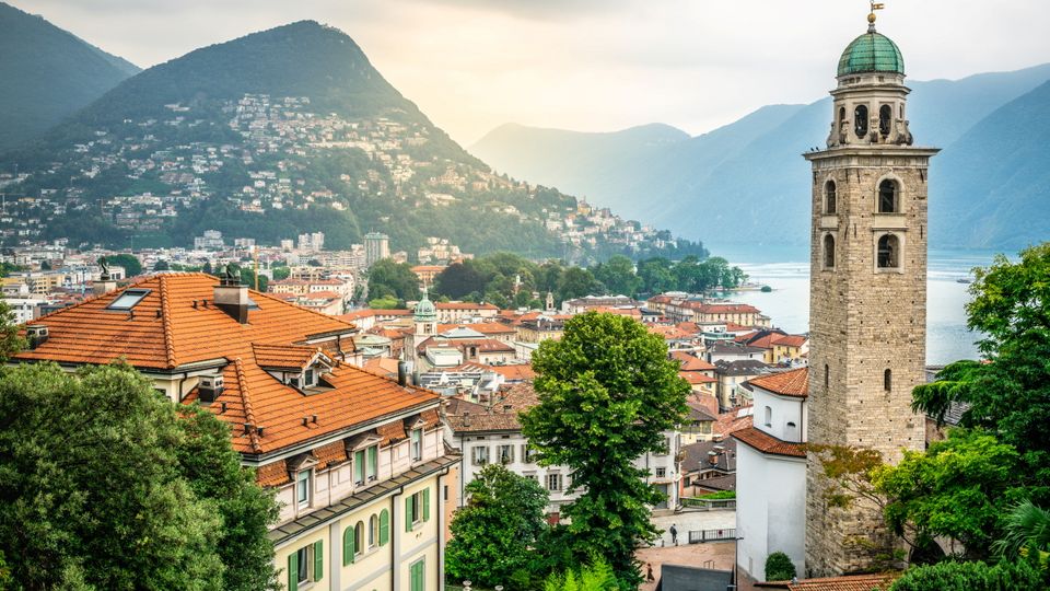 Lugano Stadtblick