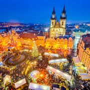 Prag, Tschechien Weihnachtsmarkt Stare Mesto Altstadtplatz