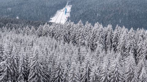 Sprungschanze Klingenthal Winter