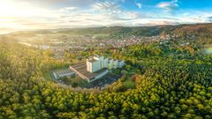 Panorama über den Ort Friedrichroda in Thüringen